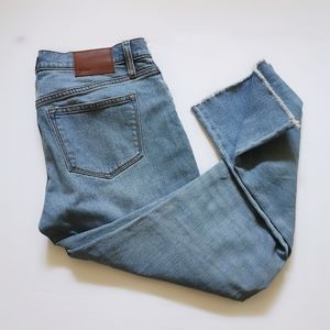 J. Crew Slim Broken in Cropped Boyfriend Jeans